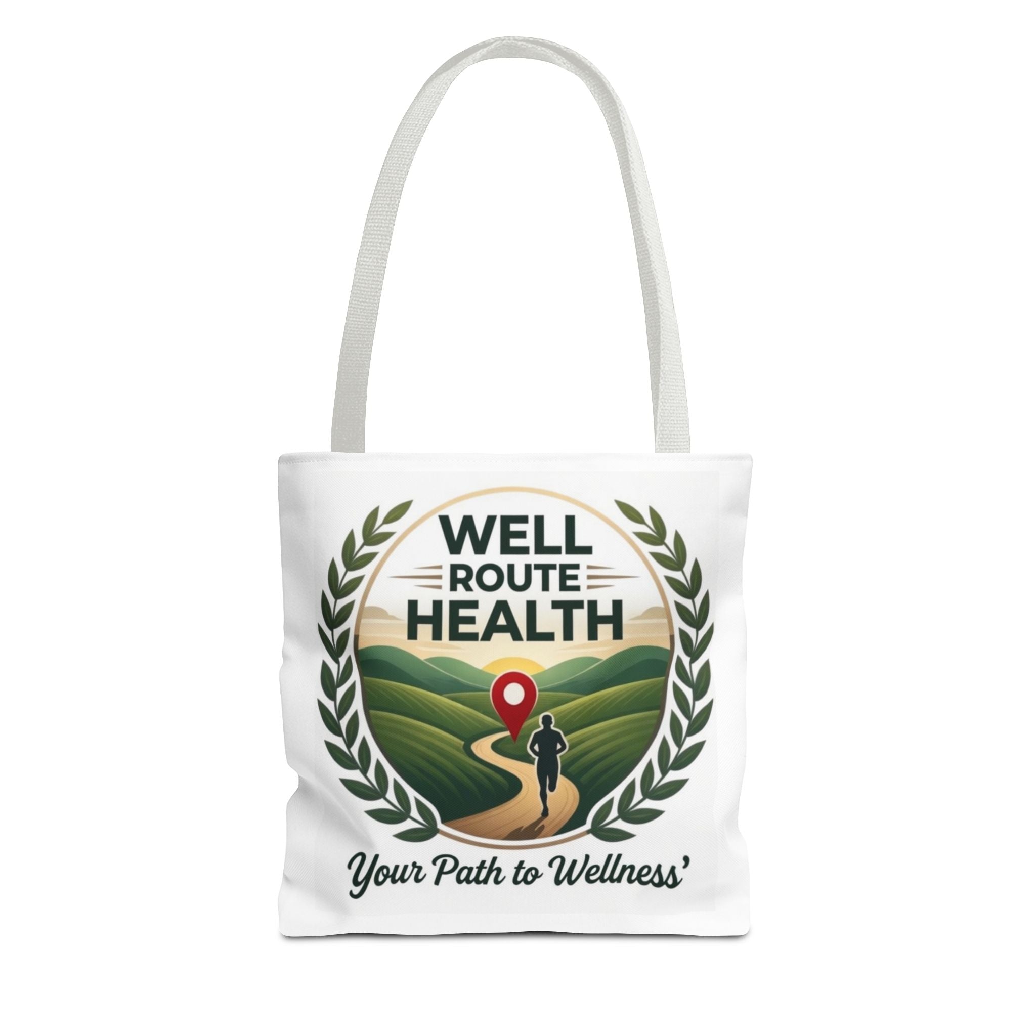 Well-Route Health Tote Bag — 'Your Path to Wellness' Inspirational Wellness Tote