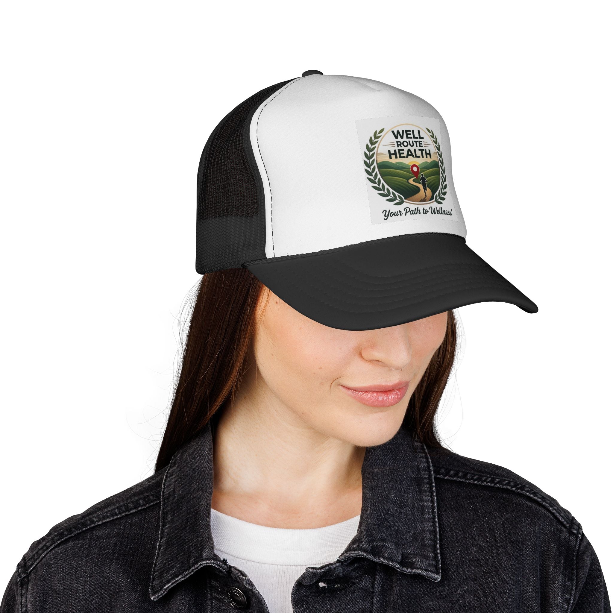 Well Route Health Trucker Cap — "Your Path to Wellness" Mesh Hat