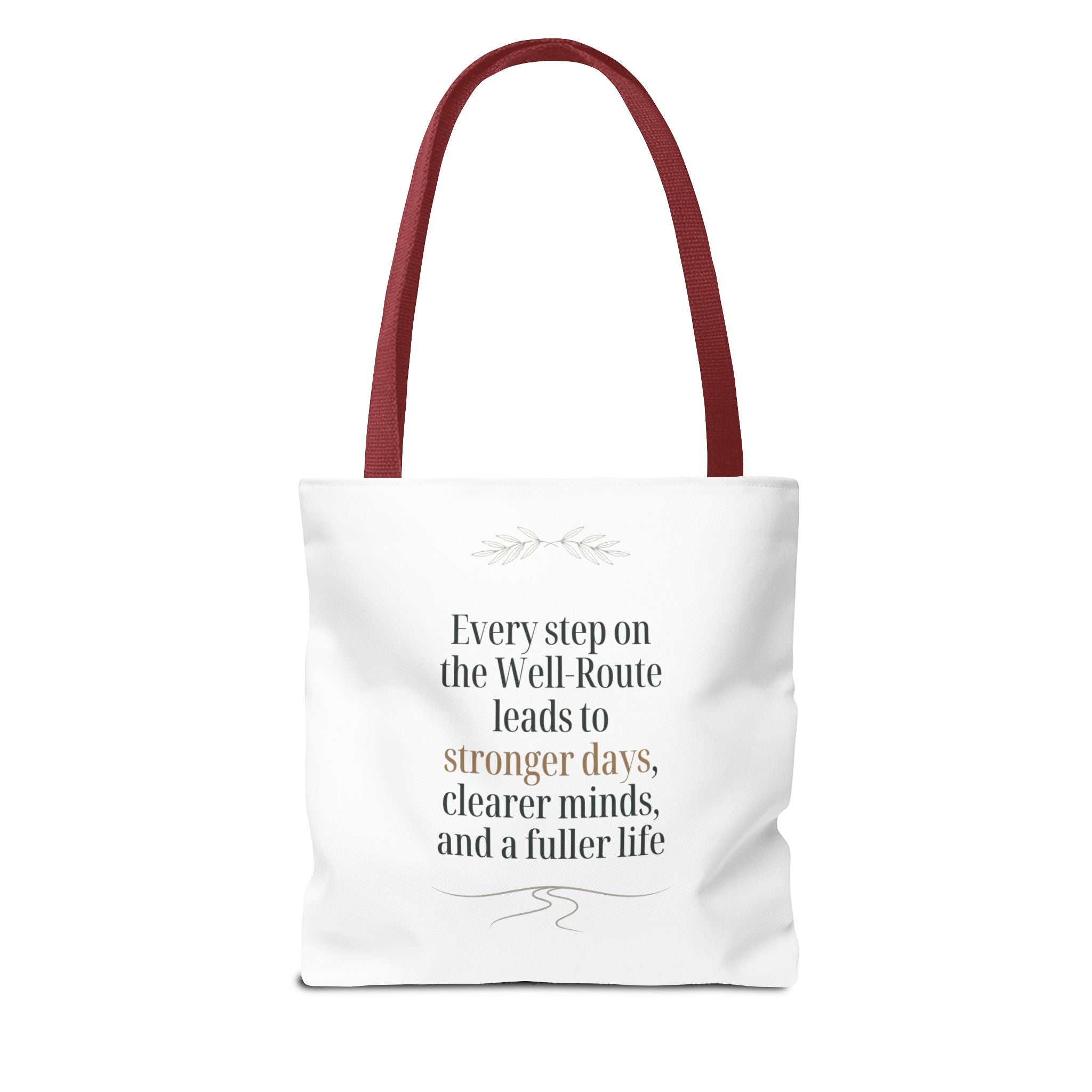 Well-Route Health Tote Bag — 'Your Path to Wellness' Inspirational Wellness Tote