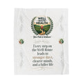 Well-Route Health Velveteen Plush Blanket — "Your Path to Wellness" Inspirational Throw