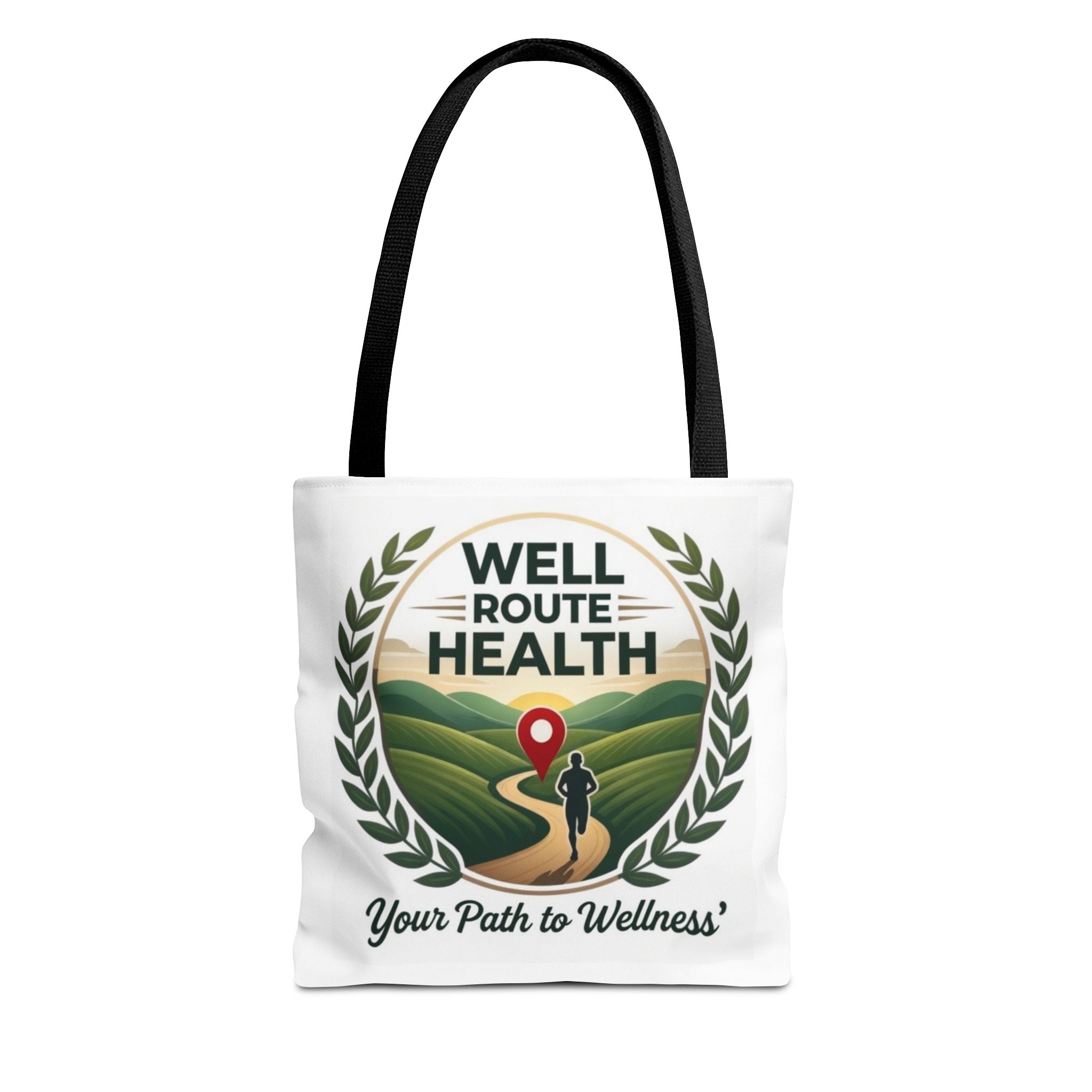 Well-Route Health Tote Bag — 'Your Path to Wellness' Inspirational Wellness Tote