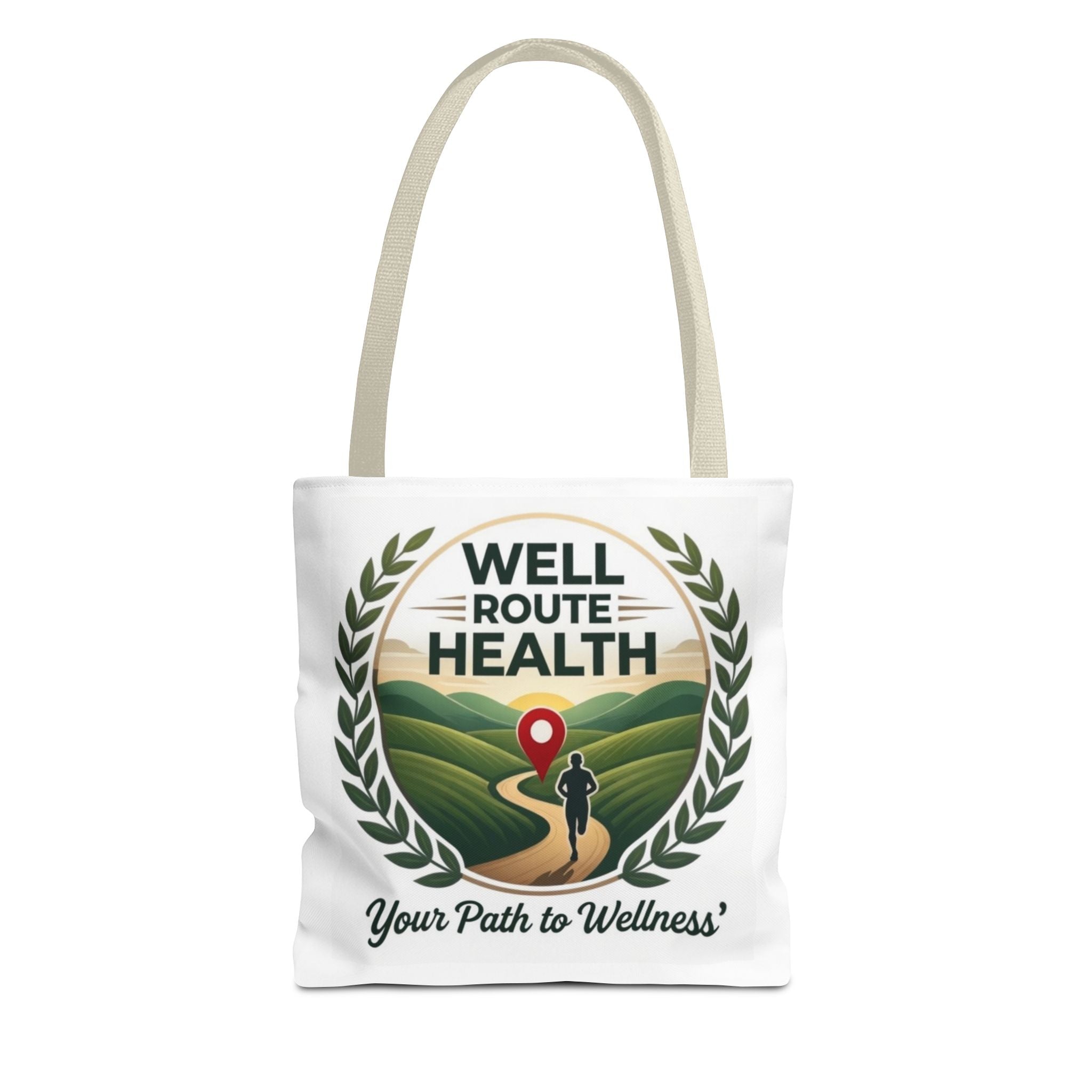 Well-Route Health Tote Bag — 'Your Path to Wellness' Inspirational Wellness Tote