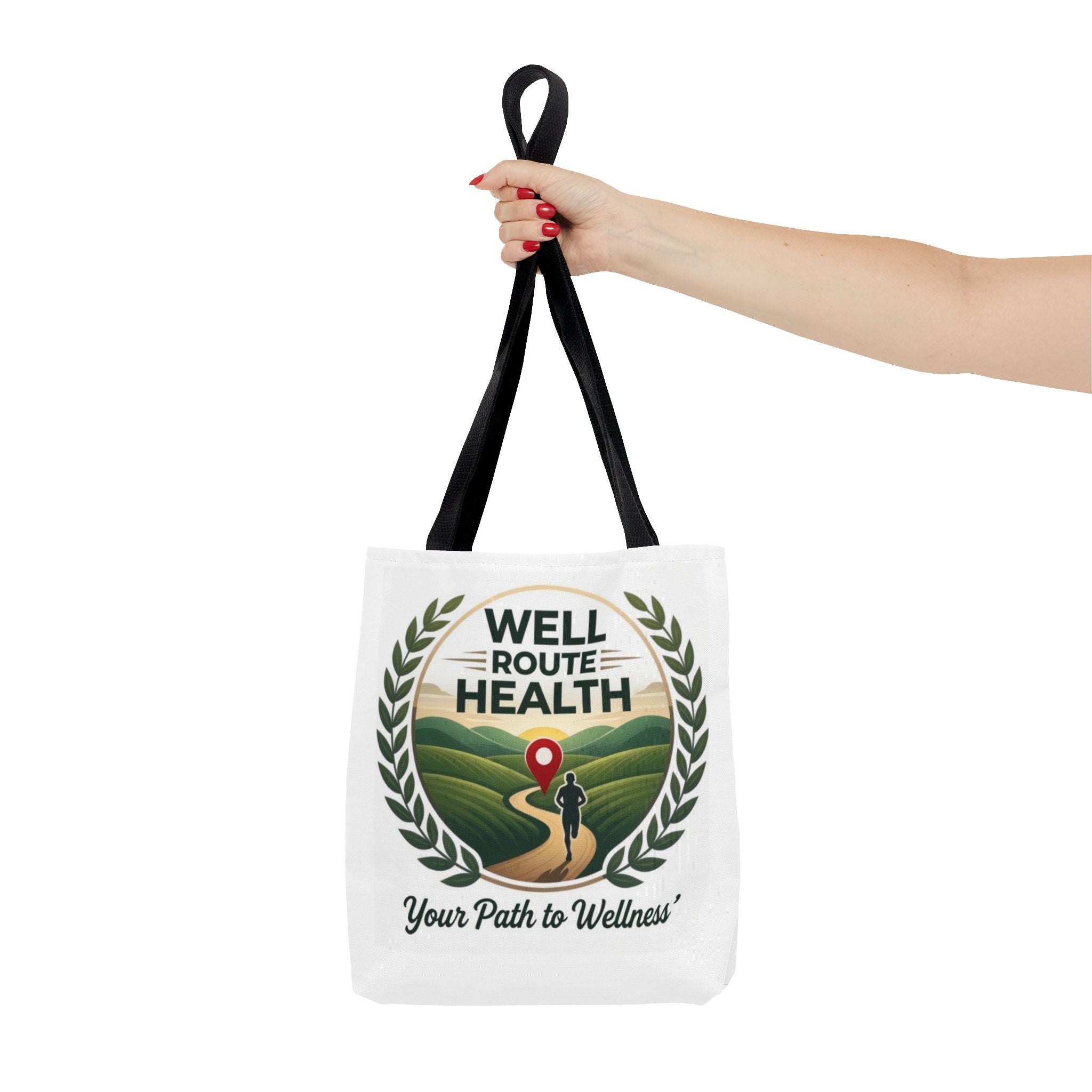 Well-Route Health Tote Bag — 'Your Path to Wellness' Inspirational Wellness Tote